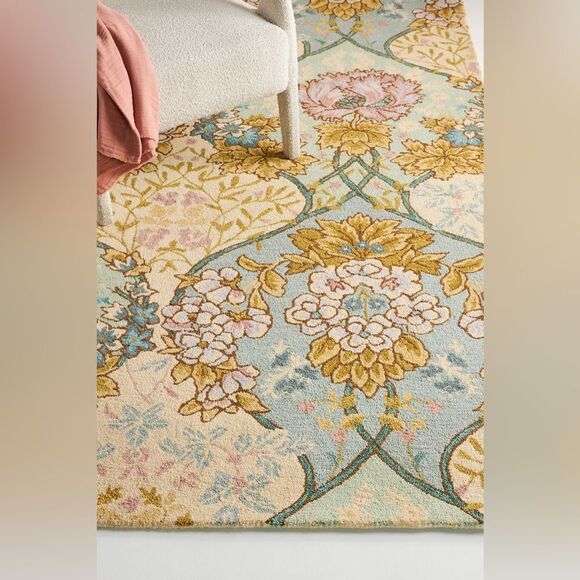 Anthropologie Hand-Tufted Besiana Wool Rug 2” X 3” - Picture 5 of 6